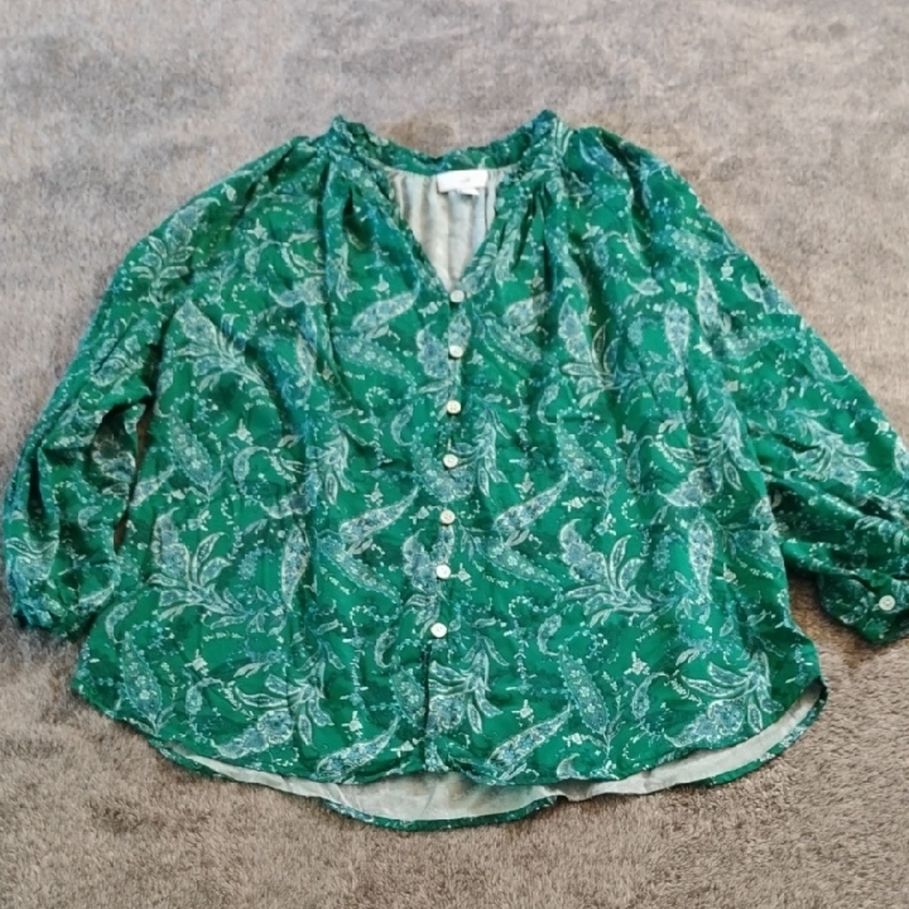 J. Jill Paisley Button Down